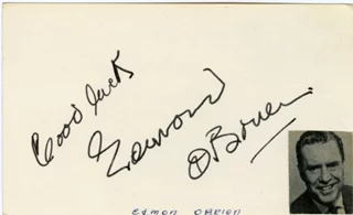 Edmond O'Brien autograph