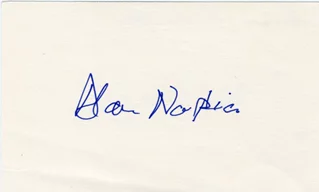 Alan Napier autograph