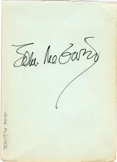 John McGiver autograph