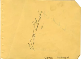 Victor McLaglen autograph