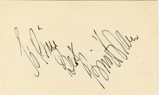 William Holden autograph