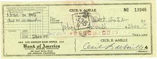 Cecil B. DeMille autograph