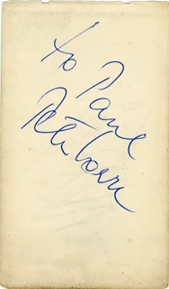 Peter Lorre autograph