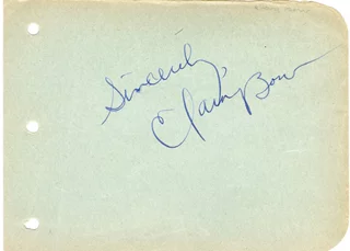 Clara Bow autograph