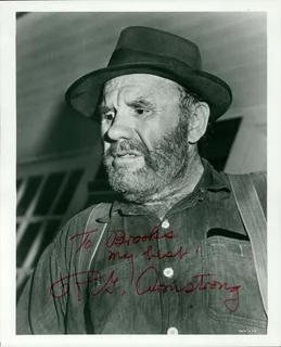 R. G. Armstrong autograph