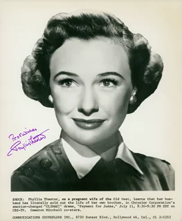 Phyllis Thaxter autograph