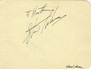 Steve Cochran autograph
