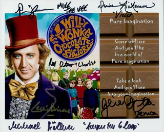 Willy Wonka and The Chocolate Factory autograph