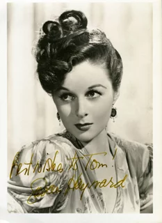 Susan Hayward autograph