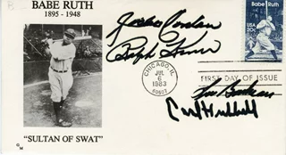 Baseball Hall Of Famers autograph