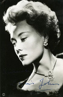 Glynis Johns autograph