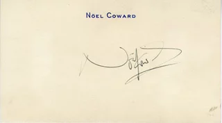 Noel Coward autograph