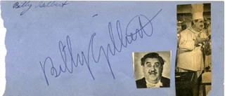 Billy Gilbert autograph