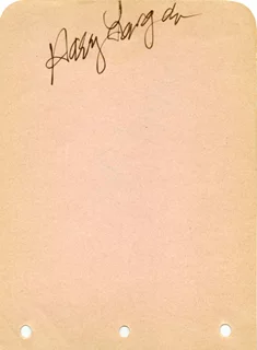 Harry Langdon autograph