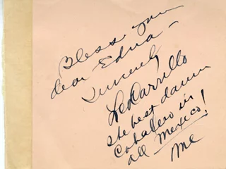 Leo Carrillo autograph
