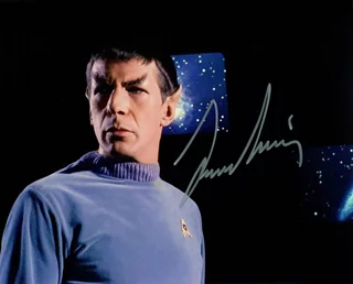 Leonard Nimoy autograph