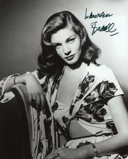 Lauren Bacall autograph