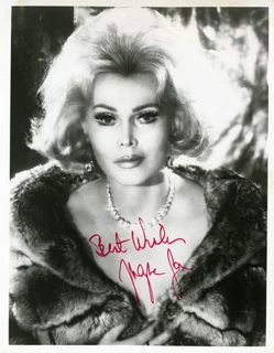 Zsa Zsa Gabor autograph