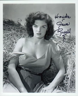 Jane Russell autograph