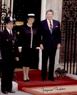 Margaret Thatcher autograph