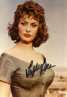 Sophia Loren autograph