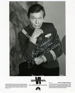 Deforest Kelley autograph