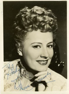 Irene Dunne autograph