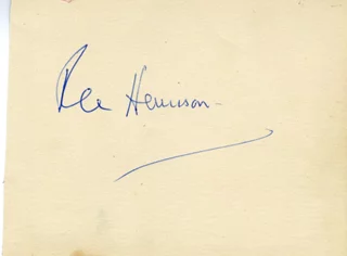 Rex Harrison autograph