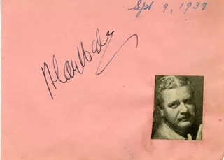 Alan Hale autograph