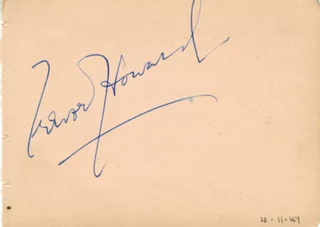 Trevor Howard autograph