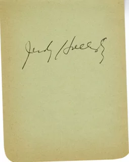 Judy Holliday autograph