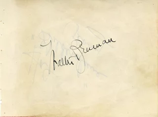 Walter Brennan autograph