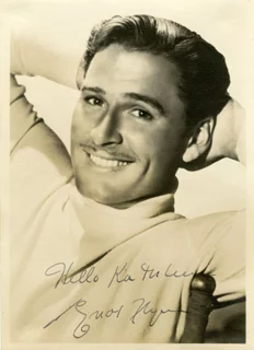 Errol Flynn autograph