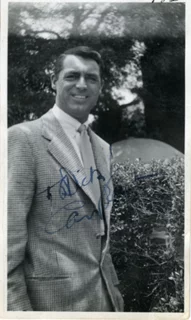 Cary Grant autograph