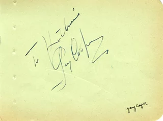 Gary Cooper autograph