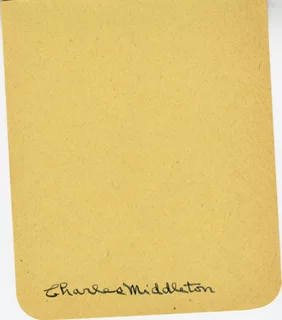 Charles Middleton autograph