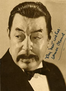 Warner Oland autograph