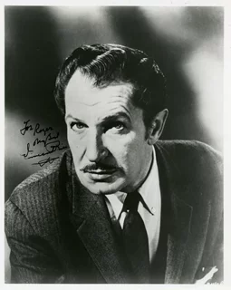 Vincent Price autograph