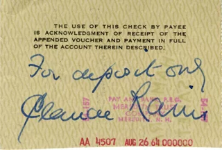 Claude Rains autograph