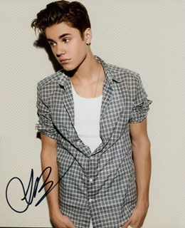 Justin Bieber autograph