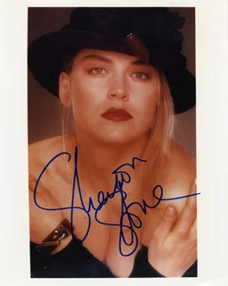 Sharon Stone autograph