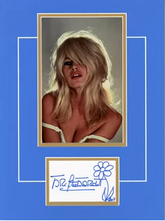 Brigitte Bardot autograph