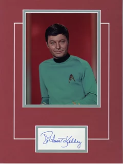 Deforest Kelley autograph