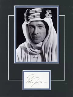Peter O'Toole autograph