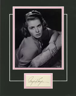 Ingrid Bergman autograph