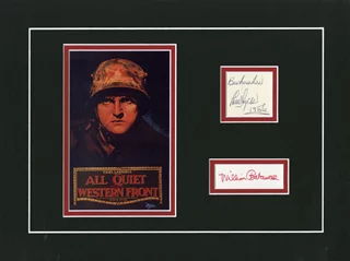 All Quiet on the Western Front autograph