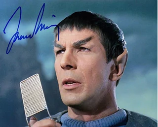Leonard Nimoy autograph