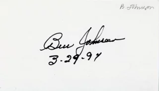 Ben Johnson autograph
