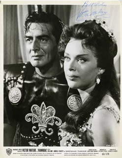 Victor Mature autograph