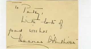 Maureen O'Sullivan autograph